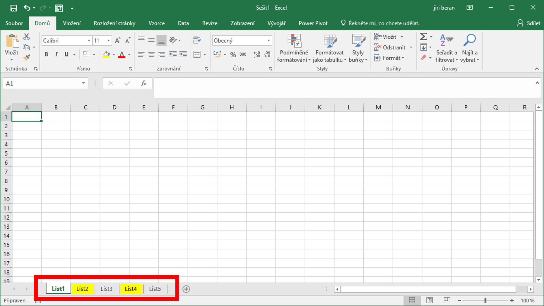 Jak změnit barvu tabulky v Excelu?