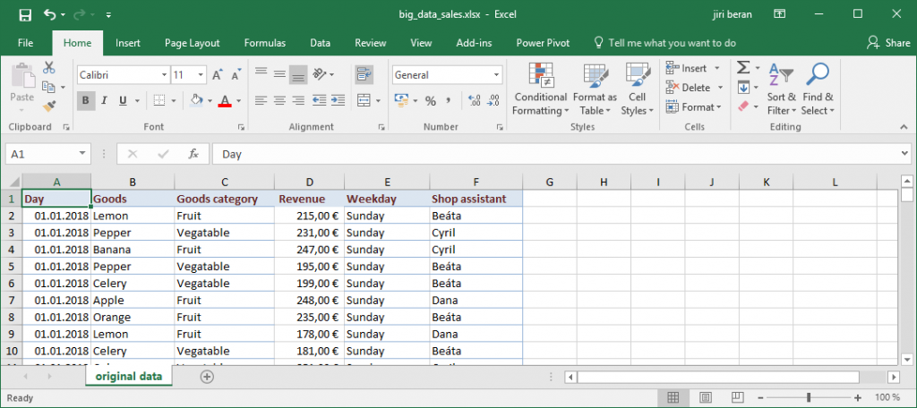 My first report in Power BI – Trainings, consultancy, tutorials