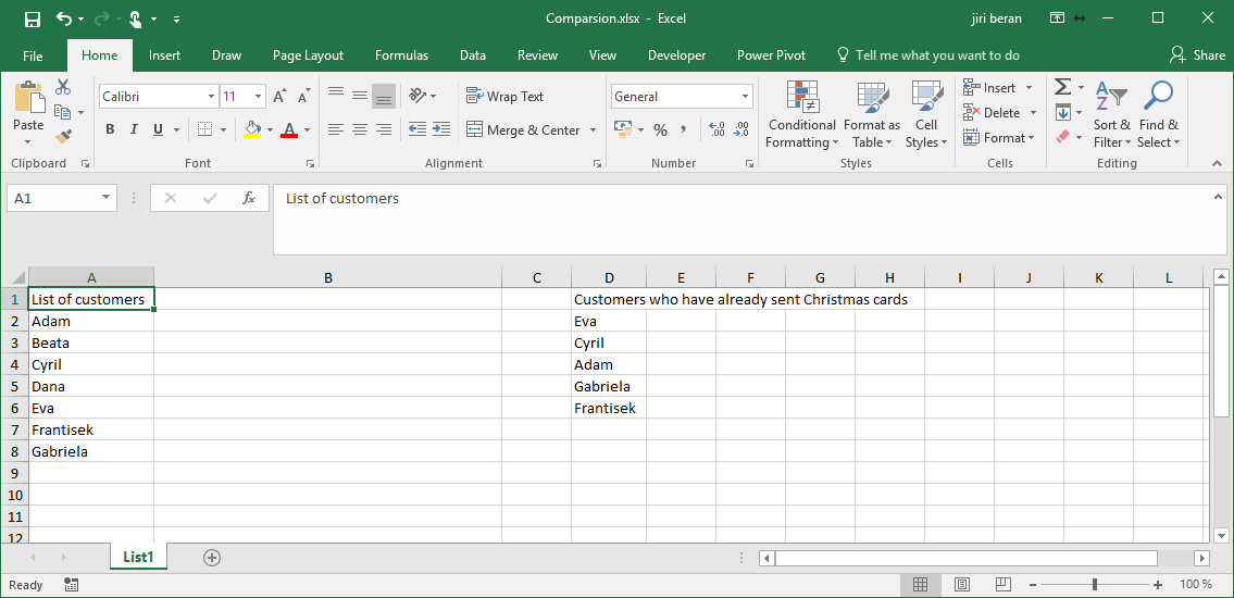 Comparison of two lists and finding differences – Trainings ...