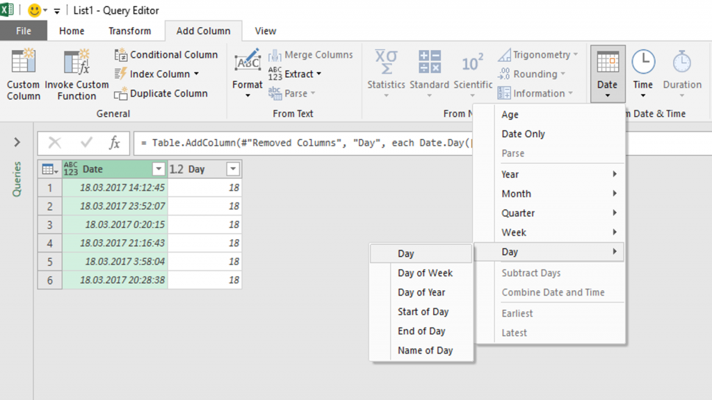 Date modifications with Power Query – Trainings, consultancy, tutorials