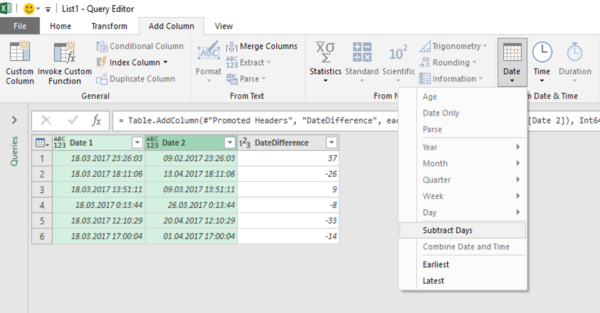 Date modifications with Power Query – Trainings, consultancy, tutorials