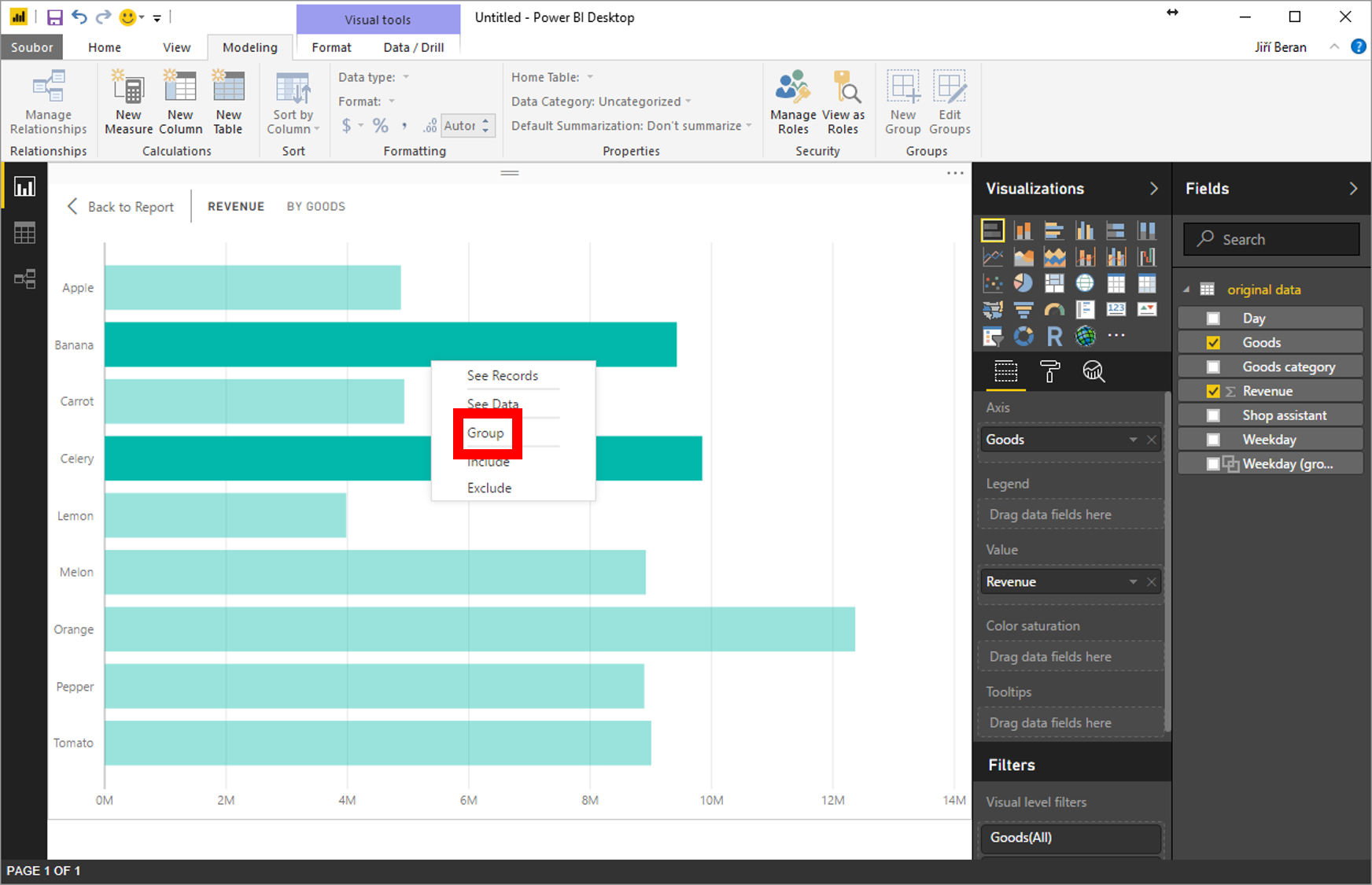 Groups in Power BI – Trainings, consultancy, tutorials