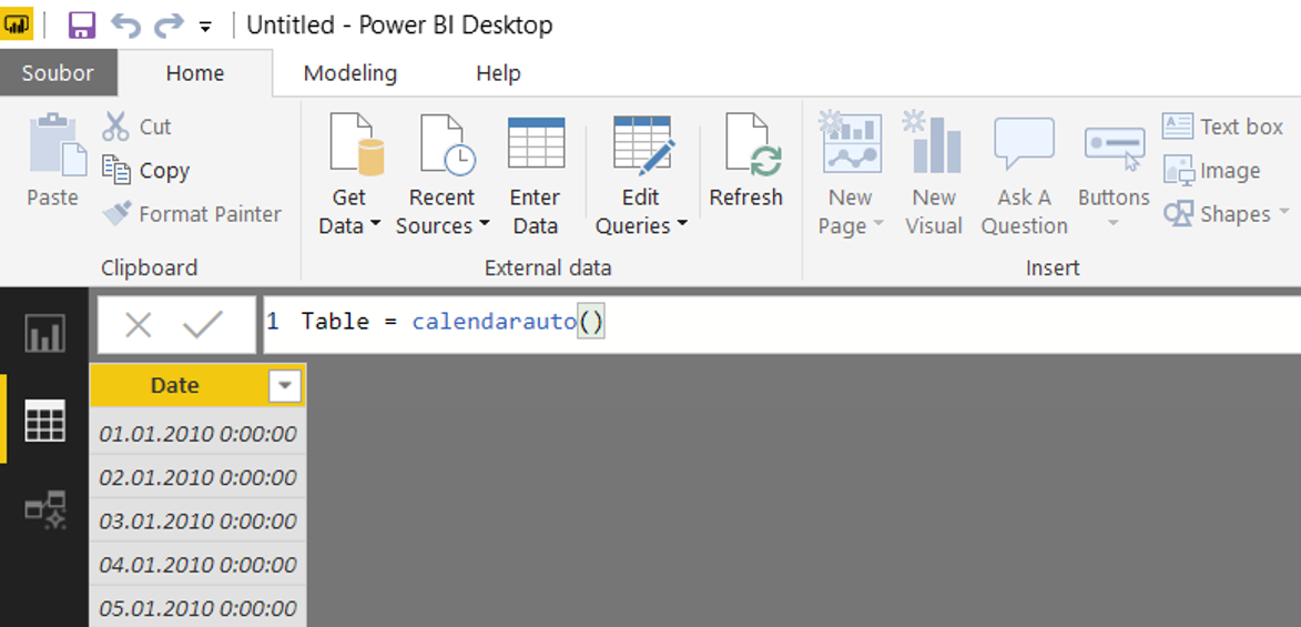 Building A Calendar Table In Power Bi Using Dax Studio With