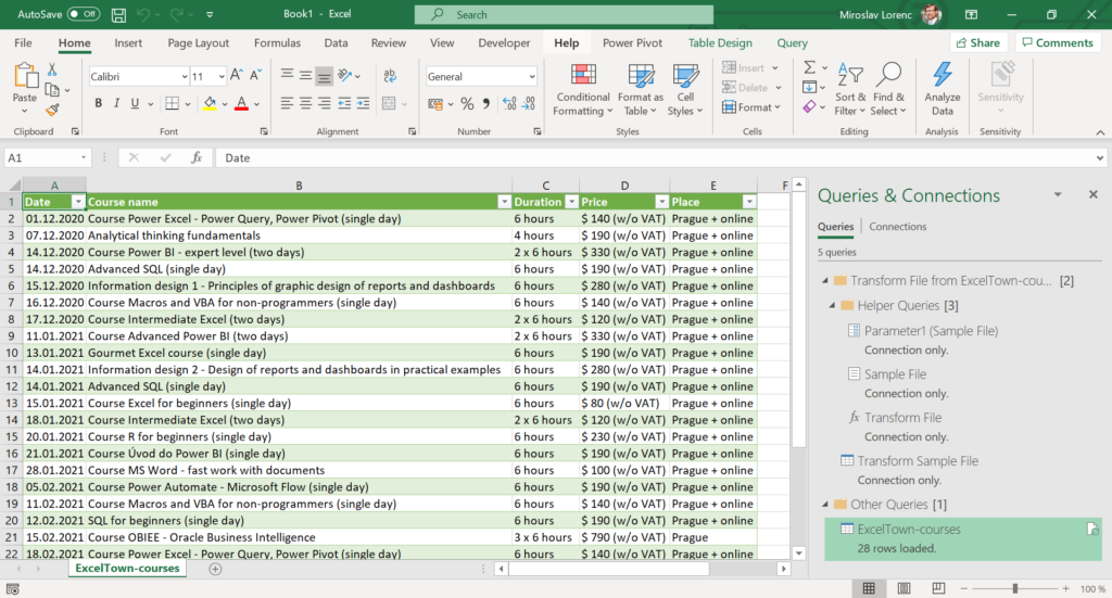 Retrieving data from a folder – workbooks with different sheet names ...