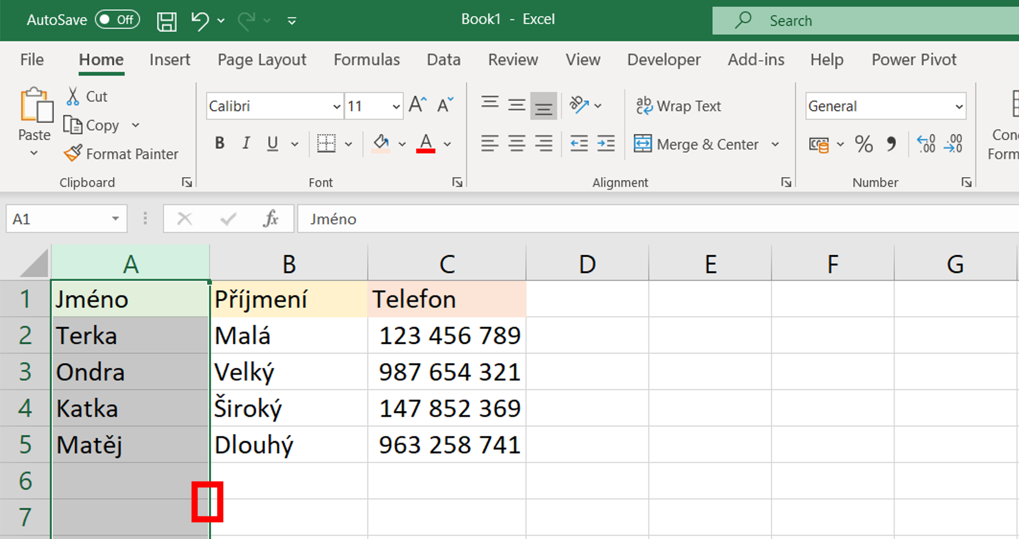 Jak přesunout sloupec v Excelu?