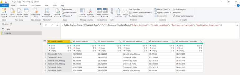 Power Query – get the distance between two places using Google API ...
