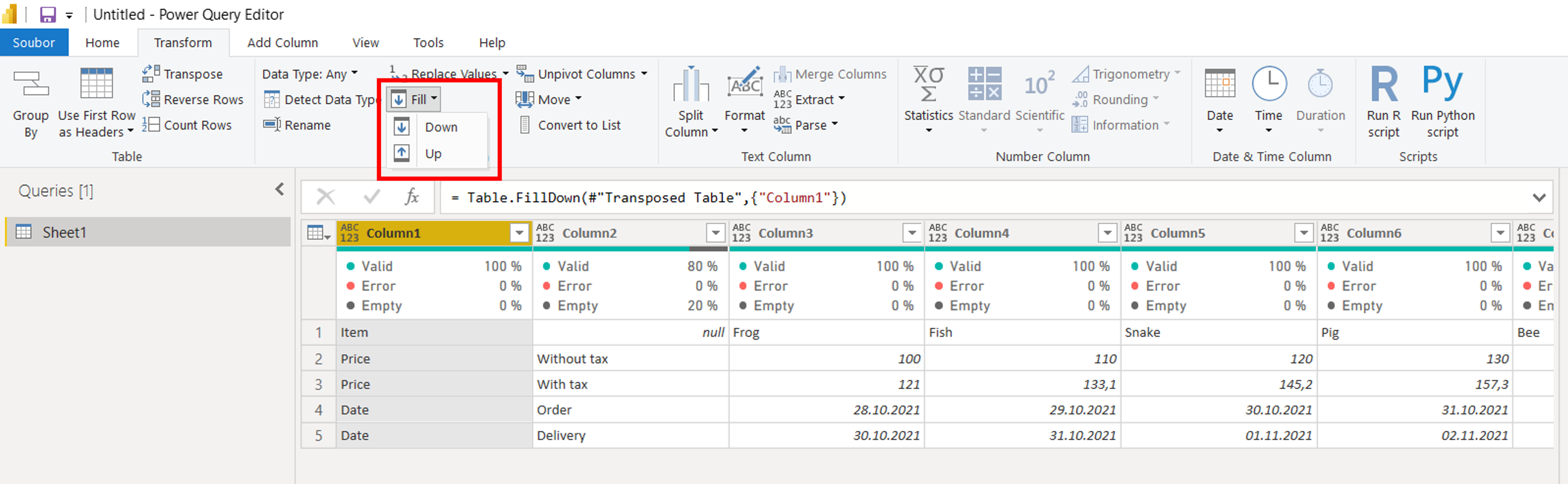 Merging of two ROWs in Power Query Trainings consultancy tutorials