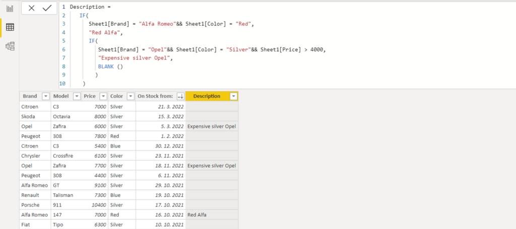 Power Bi If Multiple Conditions